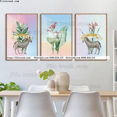 File tranh gốc tranh bo 3 tam pha le guong 770 (sắc nét từng chi tiết)