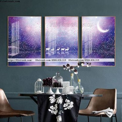 File in trần tranh bo 3 tam pha le guong 785 (bản gốc) 5D