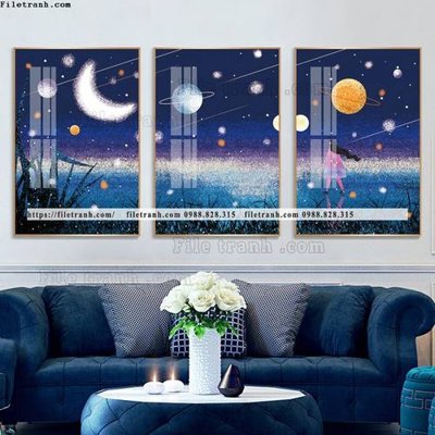 File in trần tranh bo 3 tam pha le guong 804 (file gốc) phong thủy