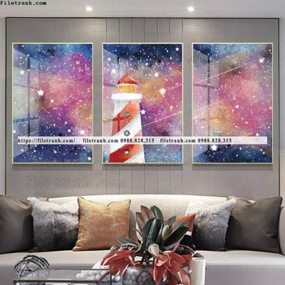 File PSD tranh bo 3 tam pha le guong 805 (nguyên bản) cho thiết kế