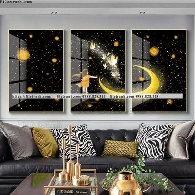 File tranh tranh bo 3 tam pha le guong 826 (gốc) chủ đề trừu tượng