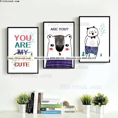 File gốc tranh bo 3 tranh hoat hinh tre em ngho nghinh 548 (PNG) nền trong suốt