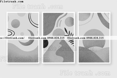 Ảnh gốc tranh bo toi gian hien dai in canvas khach san 111 (độ nét cao) in tráng gương