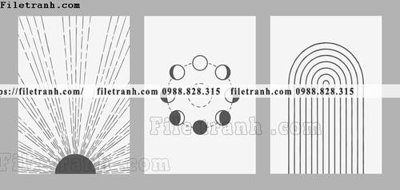 File gốc tranh bo toi gian hien dai in canvas khach san 126 (PNG) không nền chất lượng