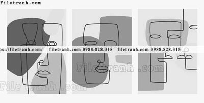 Hình ảnh file gốc in trần nhà tranh bo toi gian hien dai in canvas khach san 141