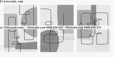 File ảnh tranh bo toi gian hien dai in canvas khach san 142 (gốc) dùng in Pano