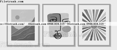 File in trần tranh bo toi gian hien dai in canvas khach san 145 (file gốc) phong thủy