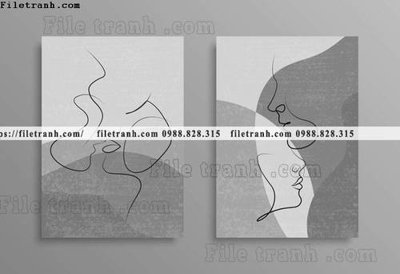 Ảnh gốc tranh bo toi gian hien dai in canvas khach san 146 (siêu chi tiết) để in ấn