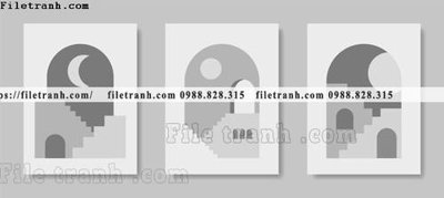 File gốc tranh bo toi gian hien dai in canvas khach san 176 (in lụa) tranh phong thủy