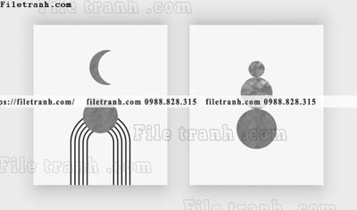 File in mica tranh bo toi gian hien dai in canvas khach san 182 (ảnh gốc) đẹp