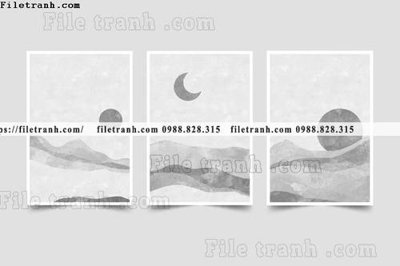 File in ấn tranh bo toi gian hien dai in canvas khach san 211 (bản gốc) sắc nét