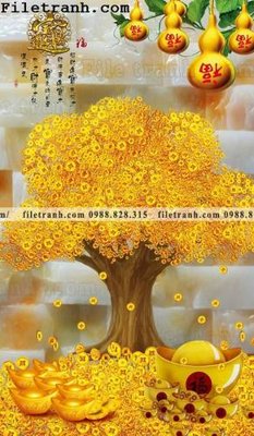 File gốc tranh cay tien hoa mai tai loc 101 (cho in ấn) từ Filetranh.com