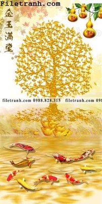 Download file tranh cay tien hoa mai tai loc 108 (gốc) in mica cao cấp