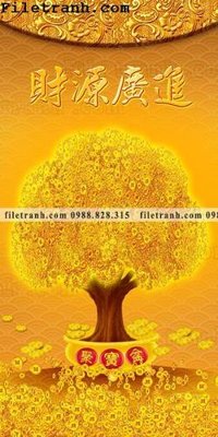 Tải file tranh cay tien hoa mai tai loc 166 (ảnh gốc) độ phân giải 300dpi