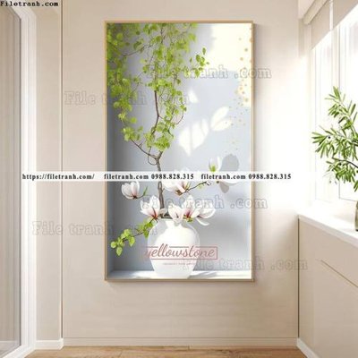 Tải về file tranh gốc tranh cay xanh tuoi va co day leo 503 (để in quảng cáo)