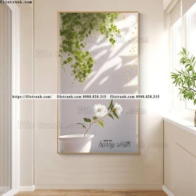 File gốc tranh cay xanh tuoi va co day leo 515 (cho in ấn) từ kho Filetranh