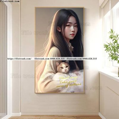 File gốc tranh chan dung co gai truu tuong 500 (ảnh rõ nét) để in