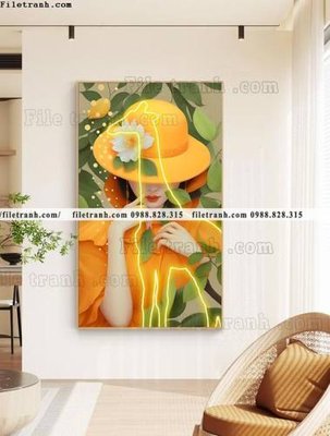 Download file tranh chan dung co gai truu tuong 513 (chất lượng in ấn)