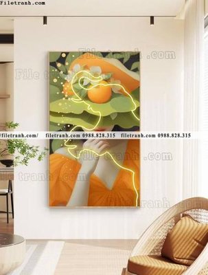 Mua file tranh gốc tranh chan dung co gai truu tuong 514 tại Filetranh.com