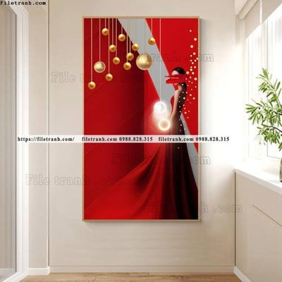 File tranh trang trí tranh chan dung co gai truu tuong 535 (tải file gốc)