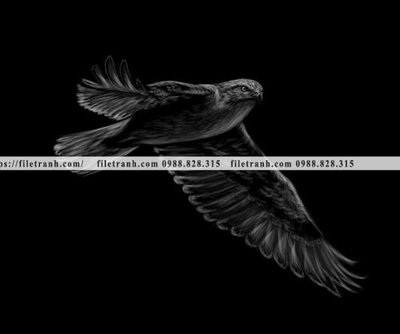 File ảnh tranh chan dung dong vat den trang 1523 (gốc) in PP, decal