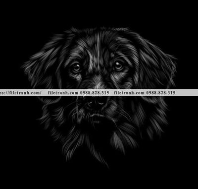 File gốc tranh chan dung dong vat den trang 1545 (PNG) chất lượng cao