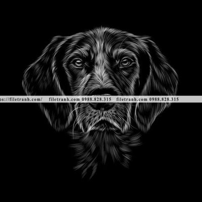 File gốc tranh chan dung dong vat den trang 1547 (PNG) nền trong suốt