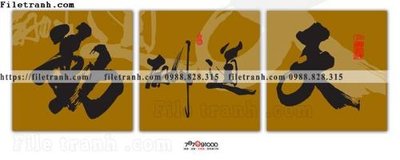 Tải file tranh chu trung quoc 554 (gốc) in tranh tráng gương