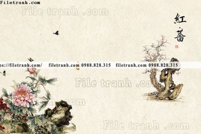 Tải file tranh co ve trung quoc 503 (gốc) chủ đề hoa sen