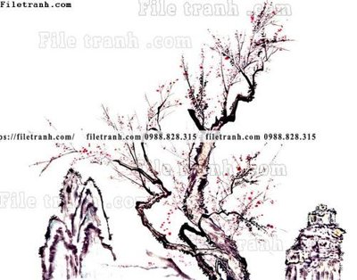 File gốc tranh co ve trung quoc 631 (chủ đề hiện đại) trang trí