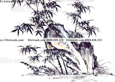 Tải file PSD tranh co ve trung quoc 640 (nguyên layer) để in