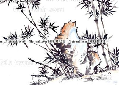 File gốc tranh co ve trung quoc 651 (PNG) không nền chất lượng