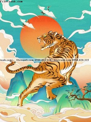 File ảnh gốc tranh con ho 505 (chuyên in mica)