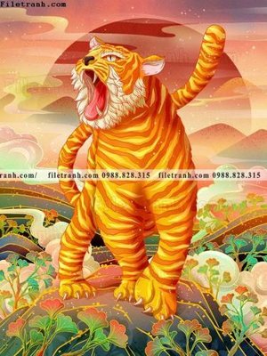 Download file gốc tranh con ho 517 (dùng cho in ấn)