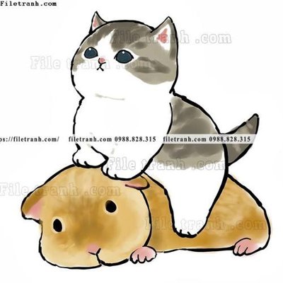 Tải về file gốc tranh con meo ve tay 621 (dùng cho in quảng cáo)