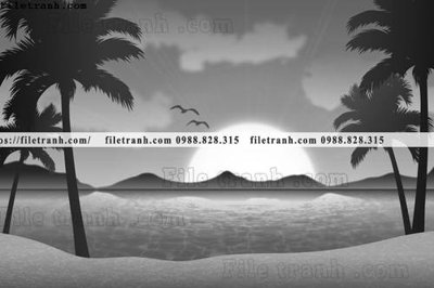 File gốc tranh da tuong hoat hinh minh hoa 242 (chủ đề hiện đại) trang trí