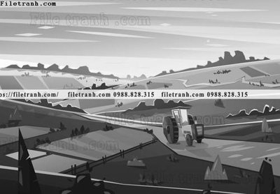 Tải file tranh da tuong hoat hinh minh hoa 277 (gốc) chủ đề phong thủy