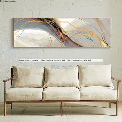 File gốc tranh dai dau giuong truu tuong 544 (in tráng gương) ốp tường