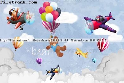 Ảnh gốc tranh dan hoat hinh phong tre em ve tay 153 (siêu chi tiết) để in ấn