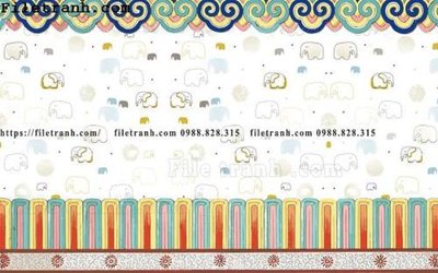 File gốc tranh dan hoat hinh phong tre em ve tay 176 (in lụa) tranh phong thủy