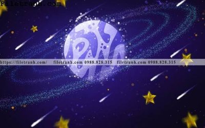 Tải file tranh dan hoat hinh phong tre em ve tay 178 (PSD) cho in tranh kính