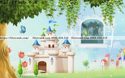 Mua file tranh gốc tranh dan hoat hinh phong tre em ve tay 184 tại Filetranh.com