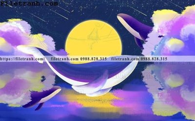 File in mica tranh dan hoat hinh phong tre em ve tay 193 (bản gốc) siêu trong