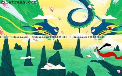 Tải file tranh dan hoat hinh phong tre em ve tay 234 (gốc) làm file thiết kế