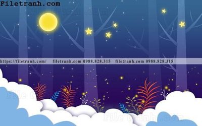 File in ấn tranh dan hoat hinh phong tre em ve tay 285 (bản gốc) sắc nét