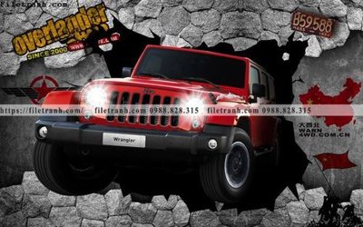 File tranh tranh dan tuong xe may o to co dien 238 (gốc) in vải canvas