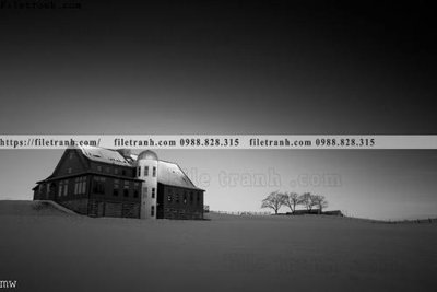 File in lụa tranh den trang phong canh 592 (chất lượng cao) tranh den trang phong canh 592