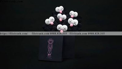 Tải file tranh gau kaws gau hung bao 526 (gốc) chủ đề hoa sen