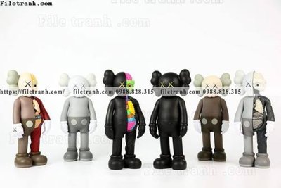 File gốc in ấn tranh gau kaws gau hung bao 539 chất lượng vượt trội