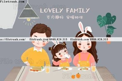 Download file gốc tranh gia dinh 607 (in lụa) nghệ thuật